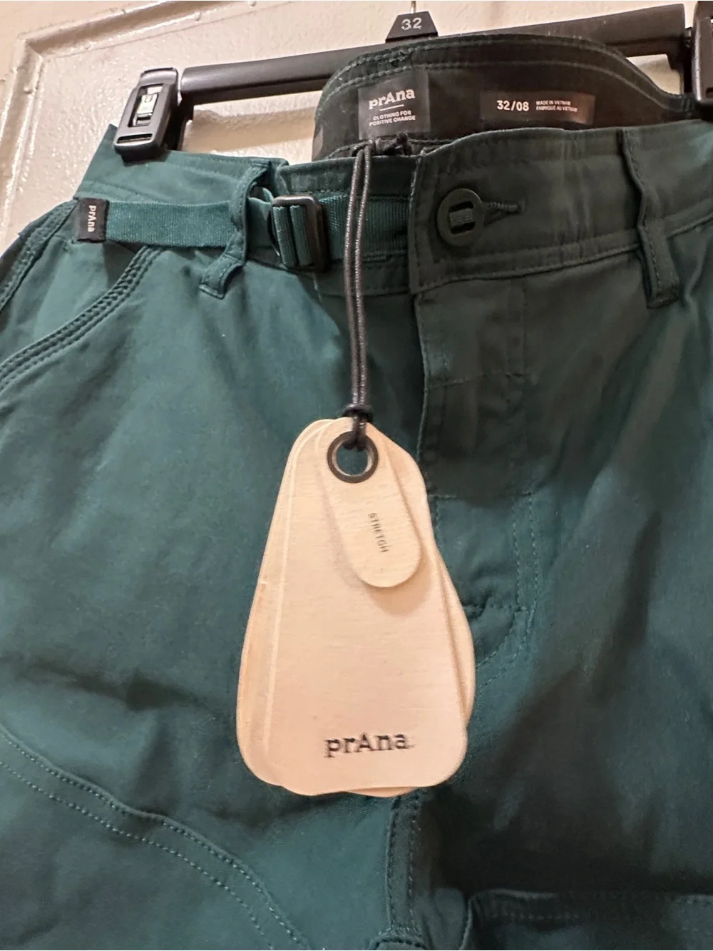 Prana Men's Deep Teal Cargo Shorts